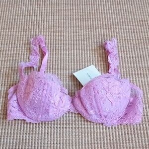 La Perla Delicate Lace Bra in Soft Pink 34B